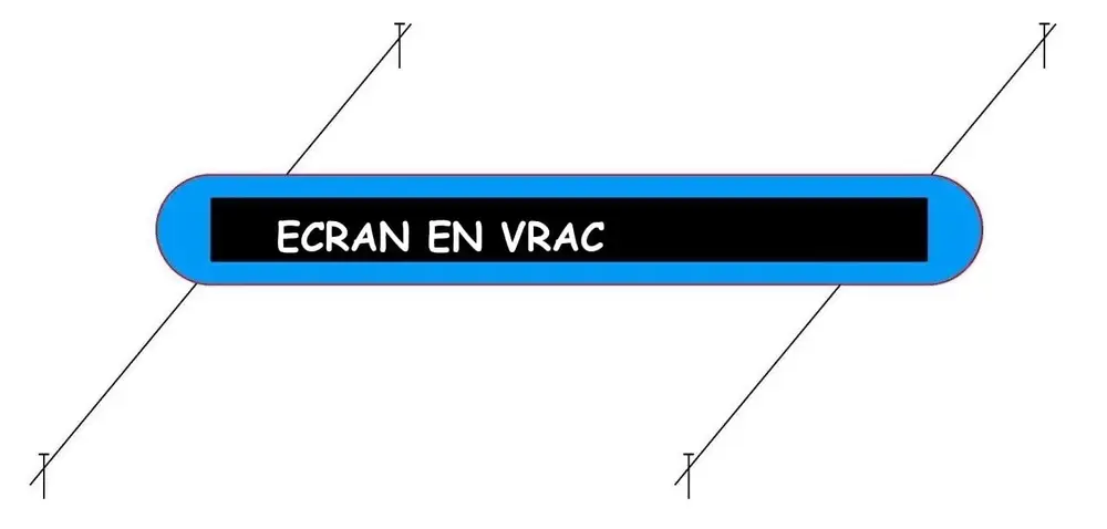 Schéma étape 3 — Déploiement de l'écran sur le sol