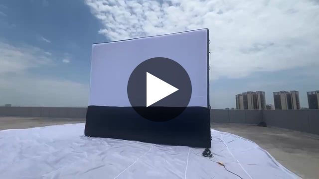 Vidéo tutorielle Hallucine — Inflatable screen in action