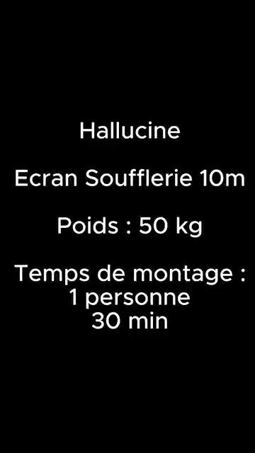 Montage écran soufflerie 10m