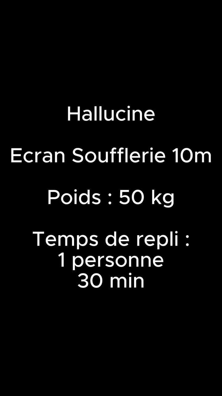 Démontage d'un écran de 10 m de base
