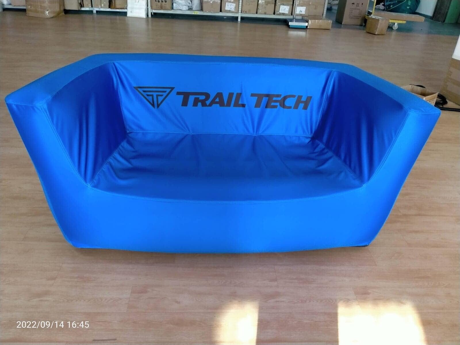 Inflatable lounge chairs and stools